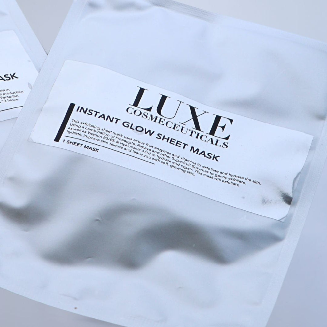 Australian-made sheet mask for instant skin brightening