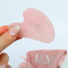 Load image into Gallery viewer, Affordable Rose Quartz Gua Sha for radiant and smooth skin
